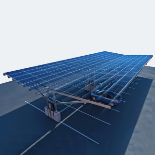 Large Carport Solar Systems High Intensity Prefabricated Vertical Horizental
